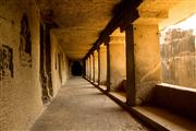 Stone tunnel : Ellora caves, India