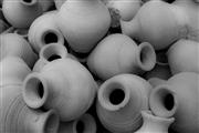 Clay pots #2 B&W : Jodhpur, India