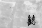 Two girls B&W : Amber fort, India