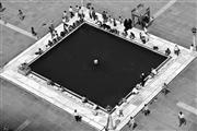 Mosque pool B&W : Delhi, India