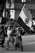 National pride B&W : Pakistan border, India