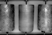 Spinning prayer wheels fade : Mcleoud ganj, India