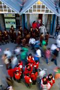 Schoolgirls in the street : Shimla, India