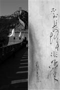 Great wall and calligraphy : The great wall