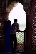 Lady in blue : Agra, India