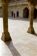 Sun-soaked courtyard : Agra, India