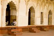 Sat in the arches : Agra, India