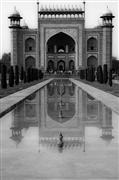 Crystal gateway B&W : Agra, India