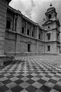 Checkerboard Palace B&W : Kolkata, India