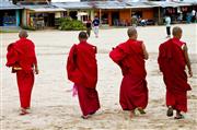 Reservoir monks : Mirik, India