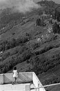 Good view B&W : Darjeeling, India