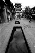 Water gate #3 B&W : Dali, China