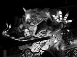 Demon Lantern (B&W) : Aomori, Japan