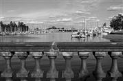 Bridge on the marina (B&W) : Vancouver